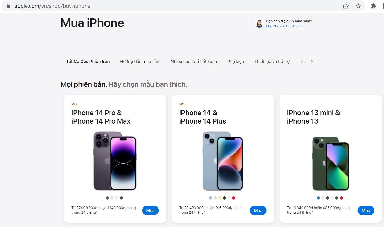 Apple Store online chính thức mở bán tại Việt Nam