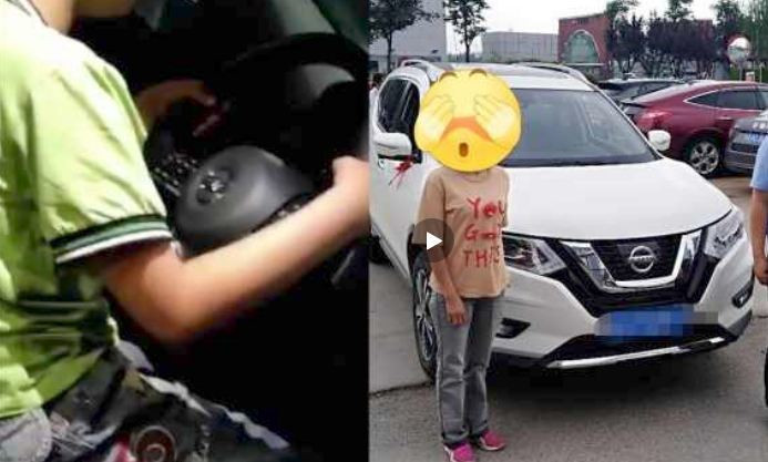 Cho con 6 tuổi lái ô tô rồi quay video tung lên mạng, bố mẹ bị chỉ trích