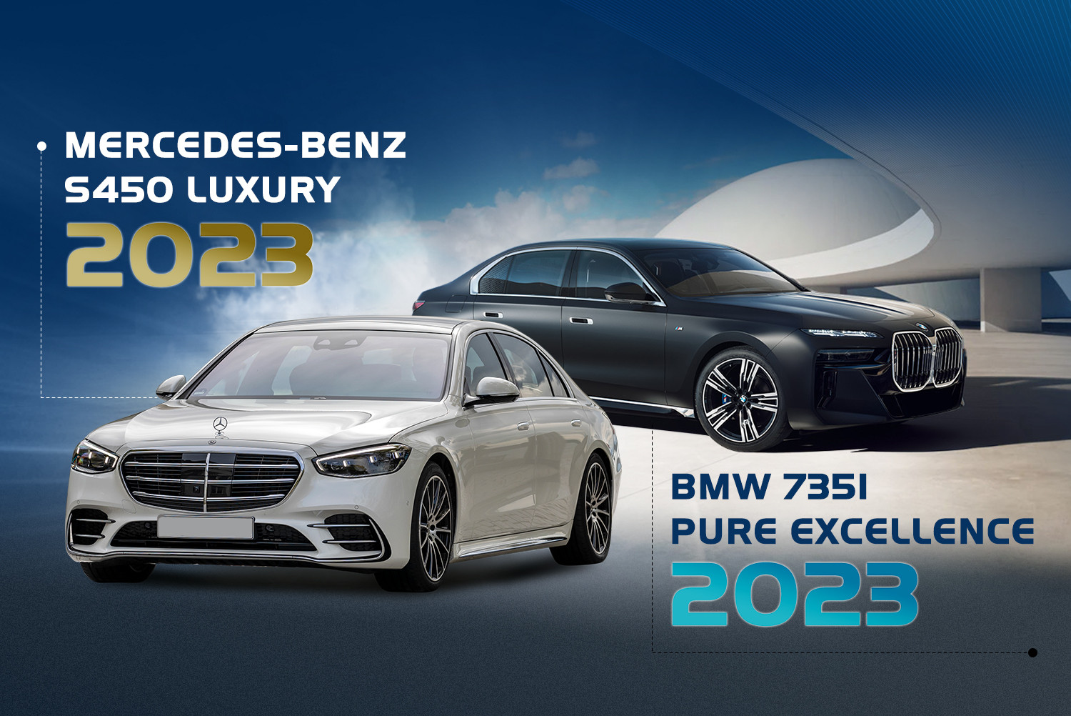 BMW 7-Series 2023 và Mercedes-Benz S-Class 2023: Cuộc đua ngày càng hấp dẫn