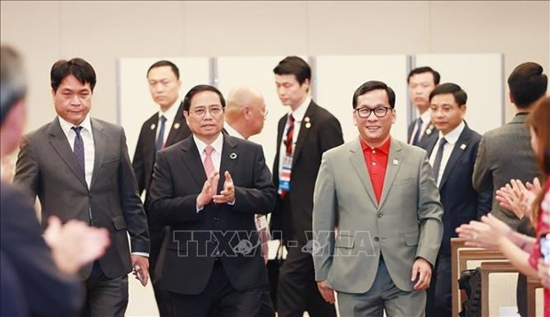 PM attends announcement of direct Hanoi-Hiroshima air route hinh anh 1