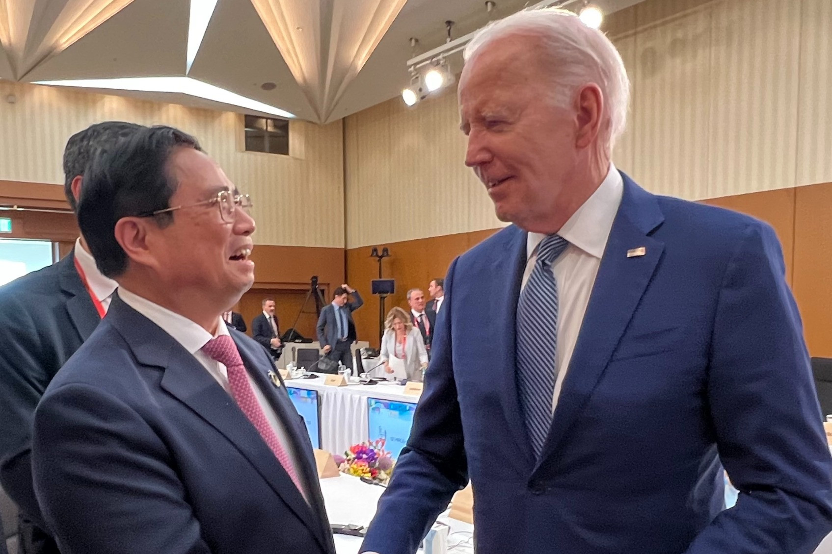 Cuộc gặp thứ tư của Thủ tướng Phạm Minh Chính với Tổng thống Mỹ Joe Biden