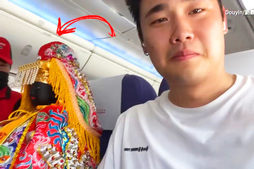 Nam hành khách bất ngờ được ngồi cạnh 'nữ thần Ma Tổ' trên máy bay