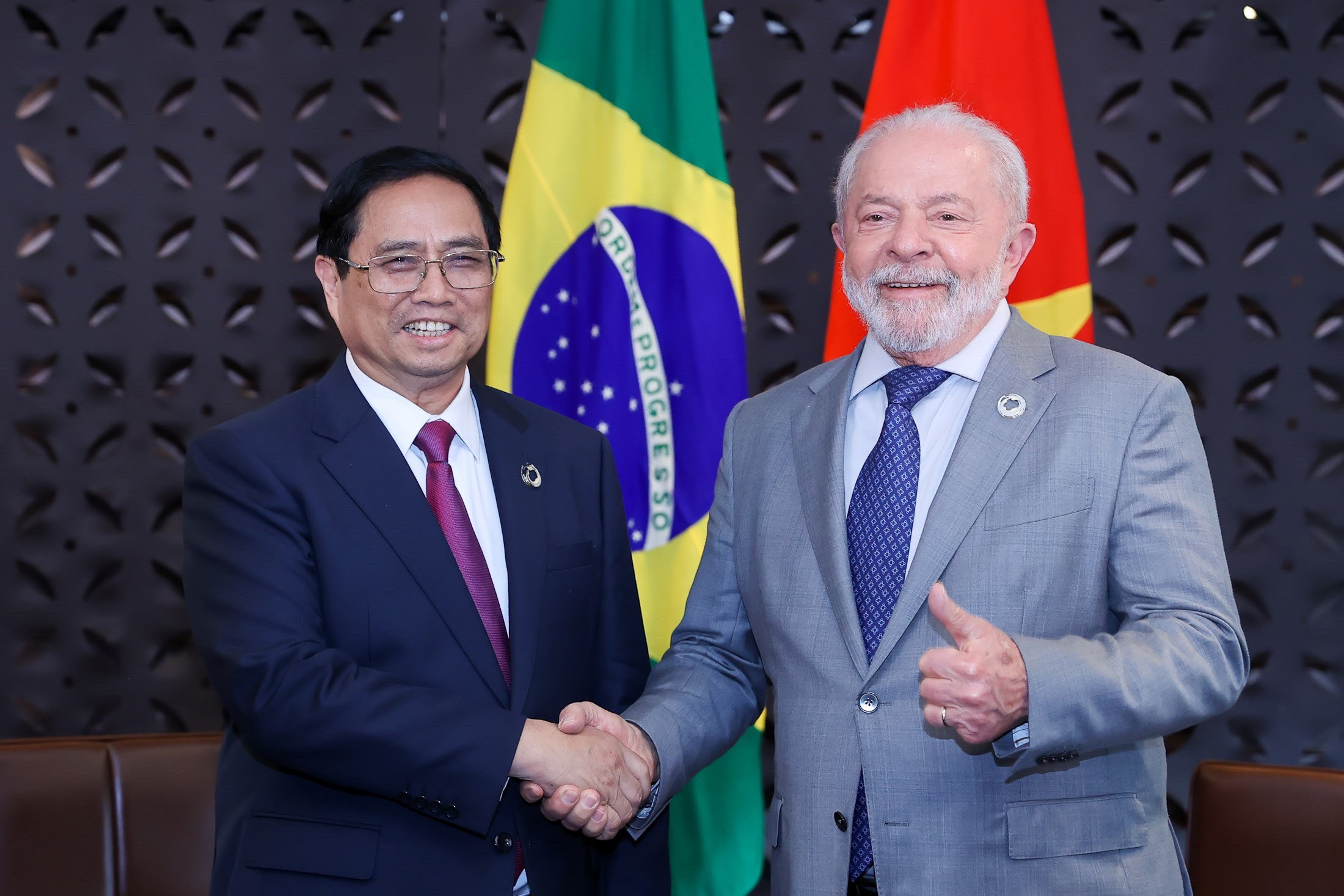 Thủ tướng gặp Tổng thống Brazil và Tổng thống Ukraine