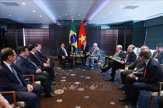 O primeiro-ministro Bammin Chin se reuniu com os presidentes do Brasil e da Ucrânia