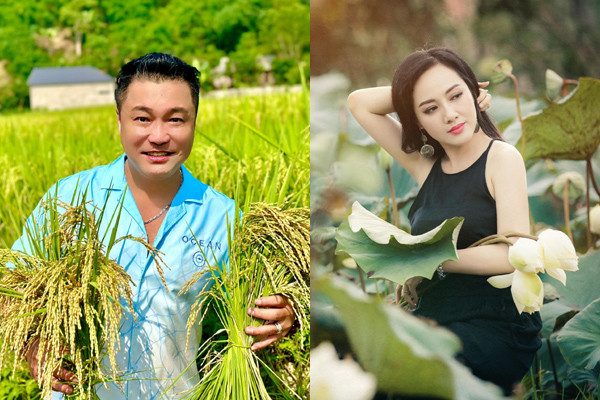 BTV Hoài Anh mặc áo yếm chụp với sen, Lý Hùng thử làm nông dân