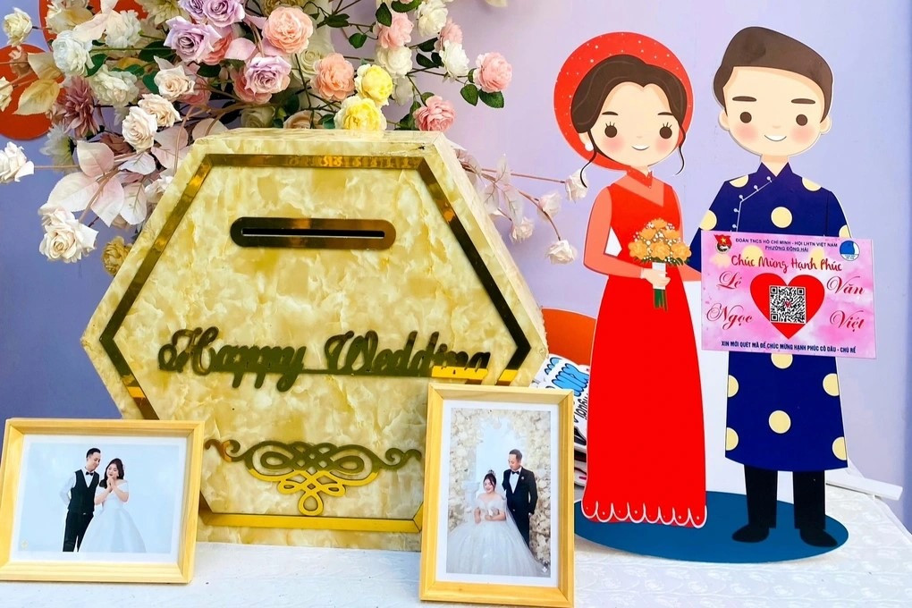 Mừng đám cưới bằng quét mã QR độc đáo ở Thanh Hóa