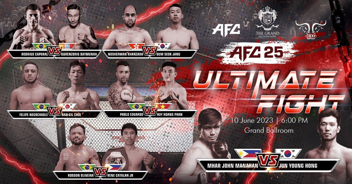 Sự kiện MMA AFC 25 trở lại Việt Nam với dàn võ sĩ siêu chất lượng