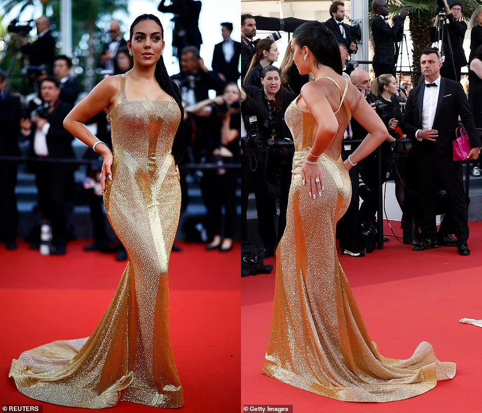 Bạn gái người mẫu của Cristiano Ronaldo khoe đường cong nóng bỏng ở Cannes 2023