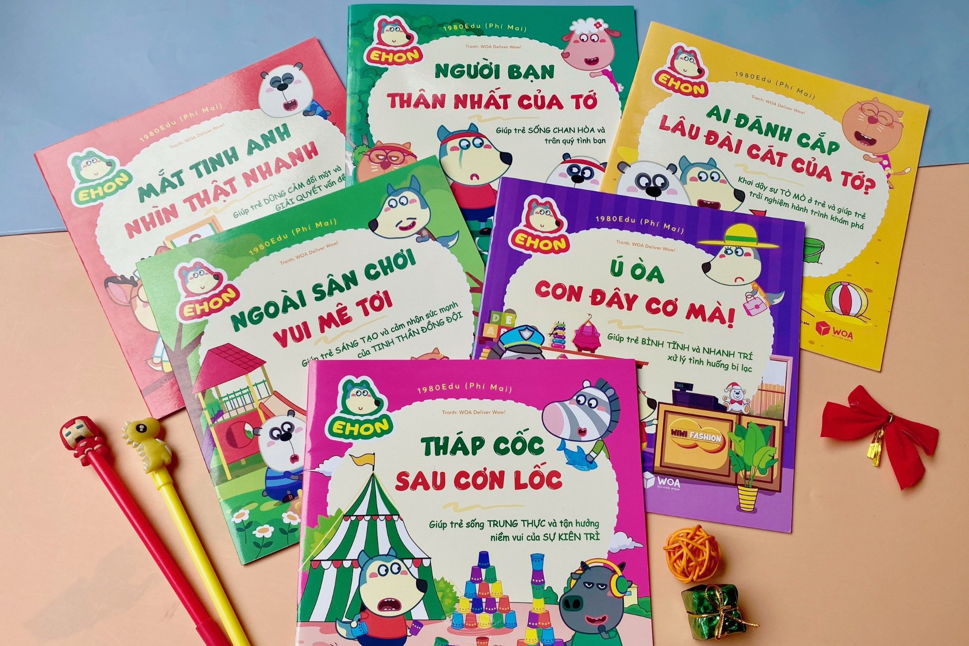 Hai bộ sách về 'sói Wolfoo' giúp trẻ rèn luyện EQ, IQ