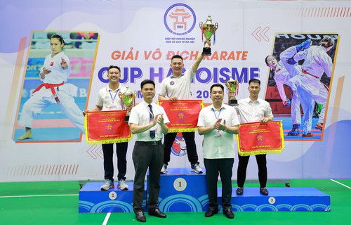 750 VĐV tranh tài tại giải vô địch Karate Cup Hanoisme mở rộng