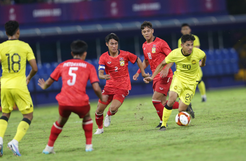 U22 Malaysia vùi dập U22 Lào 5-1