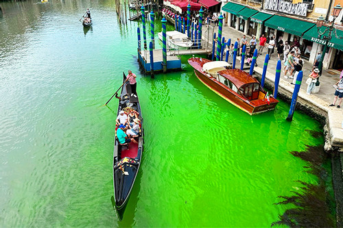 Lý giải chuyện nước kênh Venice bất ngờ chuyển màu xanh lét