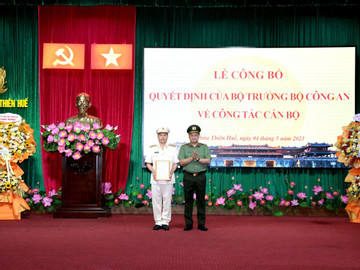 Thừa Thiên Huế có tân Phó giám đốc Công an tỉnh