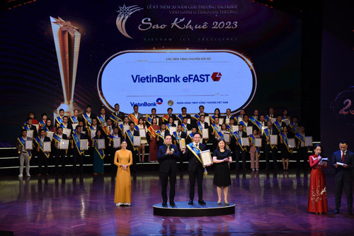 Ngân hàng số cho doanh nghiệp của VietinBank nhận giải Sao Khuê 2023