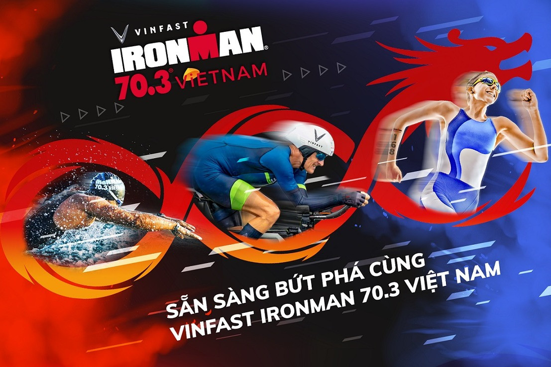 VinFast là đối tác danh hiệu của VinFast Ironman 70.3 Việt Nam 2023