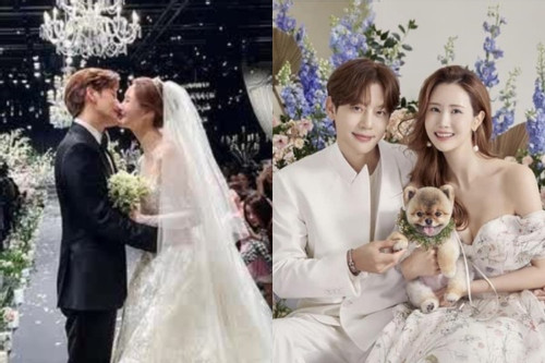 Lee Da Hae và Se7en khóc nức nở trong đám cưới đẹp như mơ