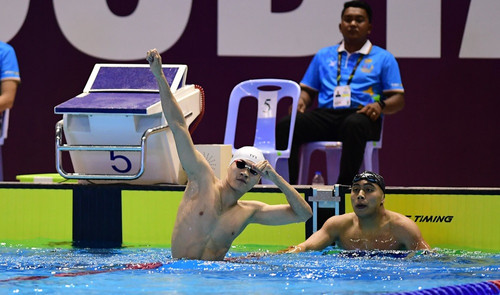 Phạm Thanh Bảo phá kỷ lục SEA Games, đoạt HCV bơi ếch 100m