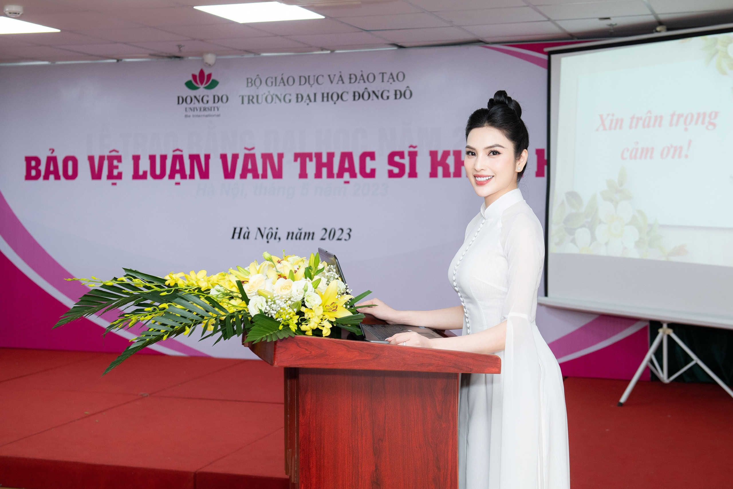 MC Kim Huyền Sâm tốt nghiệp thạc sĩ kinh tế