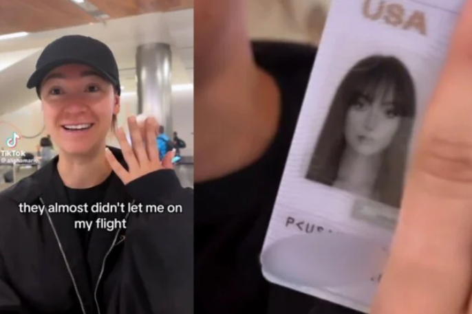 Cô gái gặp sự cố ở sân bay vì ảnh hộ chiếu quá xinh, khác xa thực tế