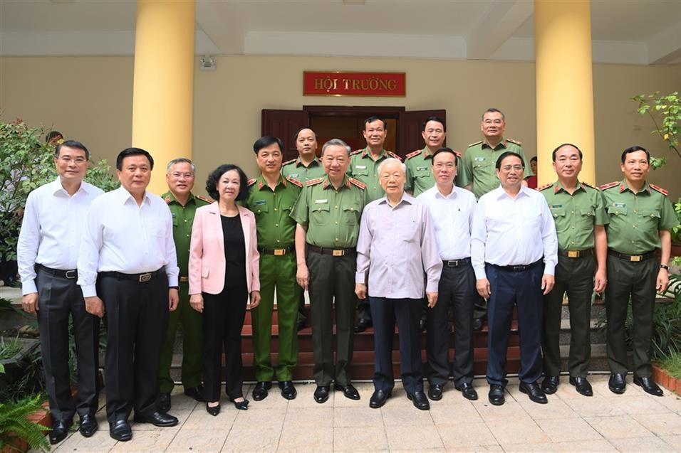 Tổng Bí thư Nguyễn Phú Trọng chỉ đạo Hội nghị Đảng ủy Công an Trung ương