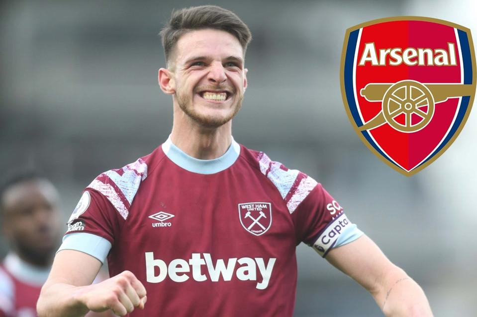 Arsenal nâng giá mua Declan Rice lên 100 triệu bảng