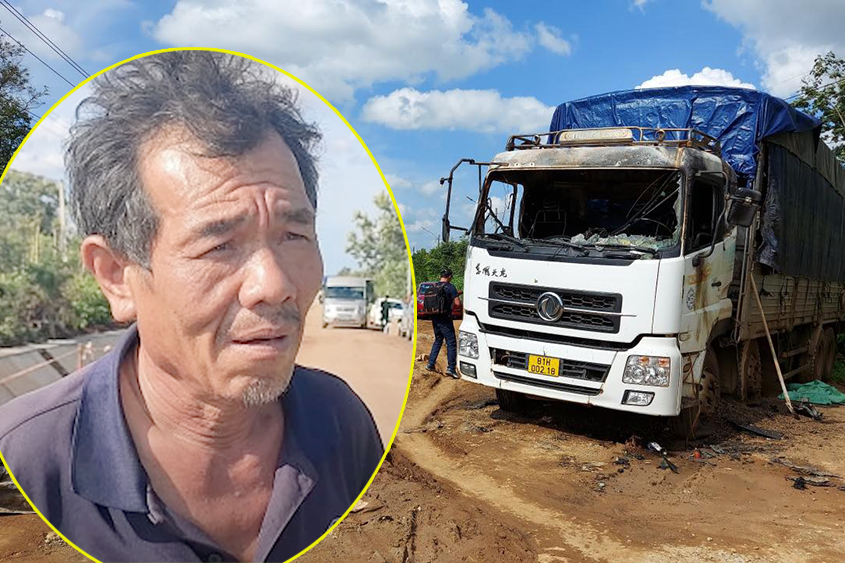 Tài xế xe tải kể 2 lần thoát chết trước nhóm đối tượng nguy hiểm ở Đắk Lắk