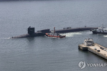 Tàu ngầm hạt nhân Mỹ cập cảng Hàn Quốc lần đầu tiên sau 6 năm