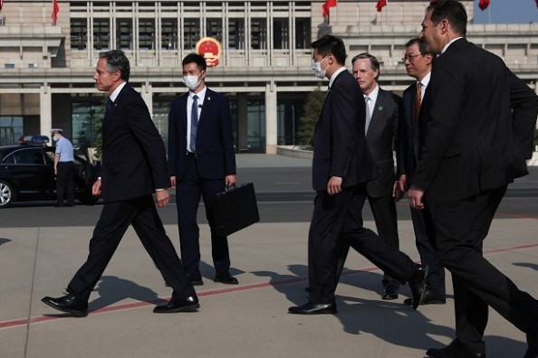 Ngoại trưởng Mỹ Antony Blinken đã tới Bắc Kinh