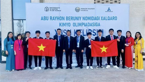 Vietnam ranks first at Abu Reikhan Beruniy International Chemistry Olympiad