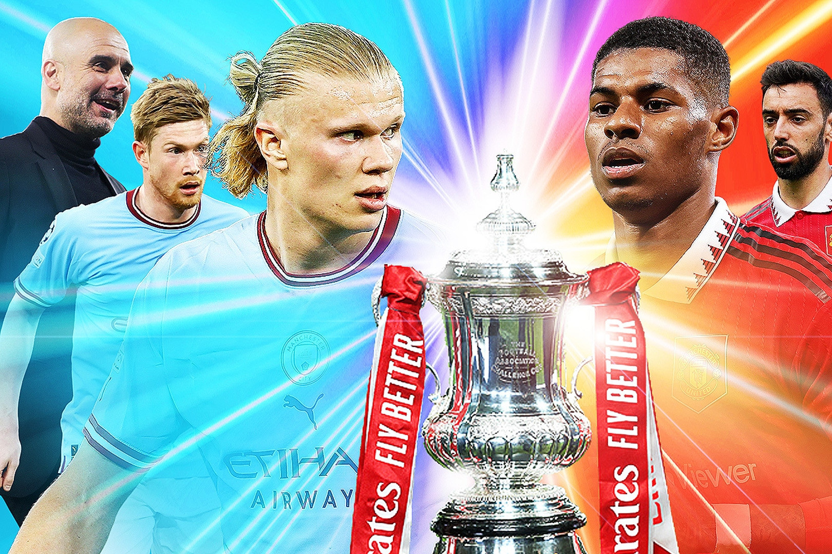 Haaland làm nóng thêm chung kết FA Cup, MU đấu Man City