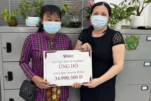 Bạn đọc ủng hộ anh Châu Thanh Hùng gần 35 triệu đồng