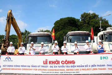Khởi công hạ tầng kỹ thuật dự án metro số 2 tuyến Bến Thành - Tham Lương