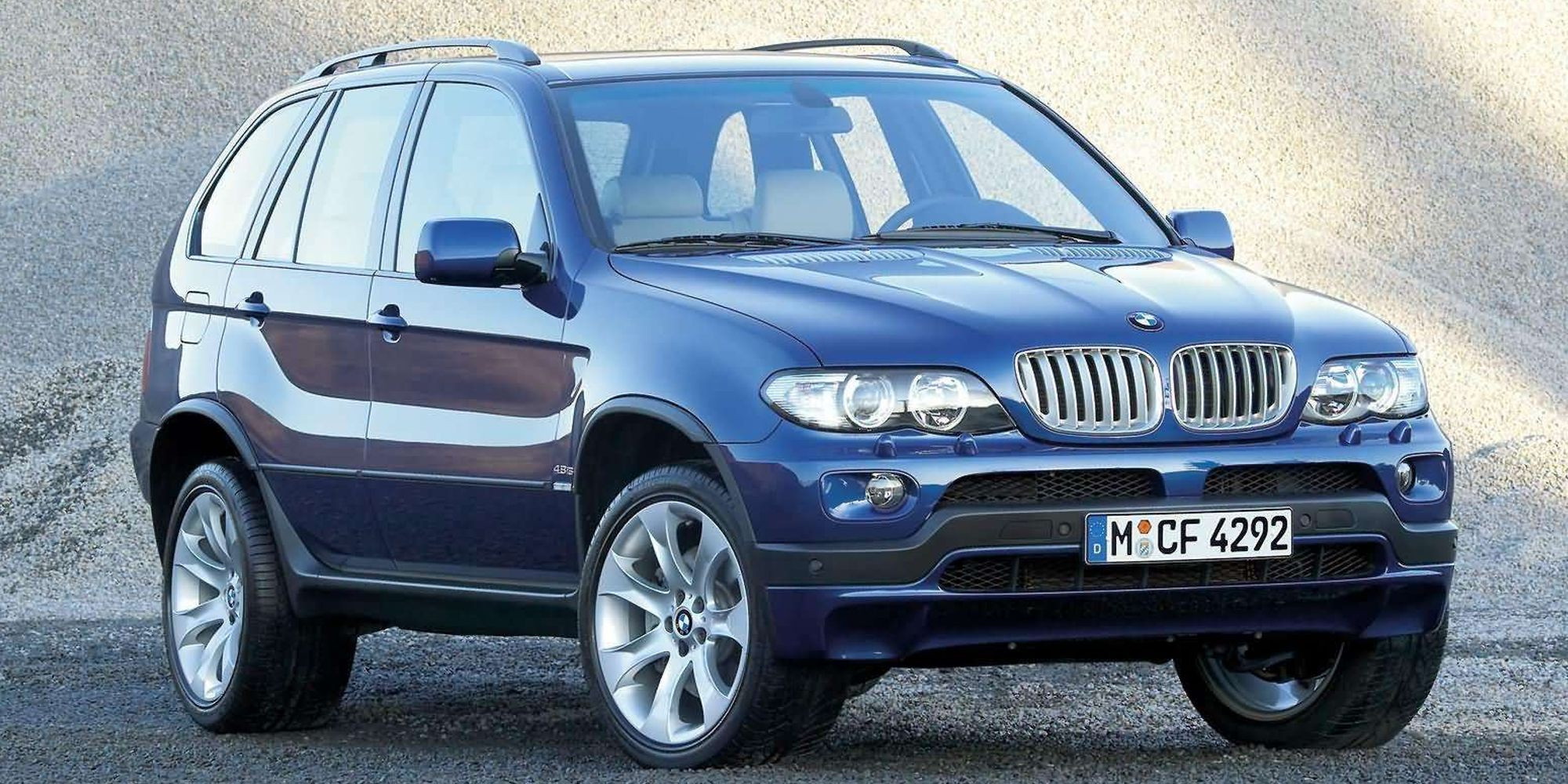 BMW X5 4.8is Front Quarter Blue