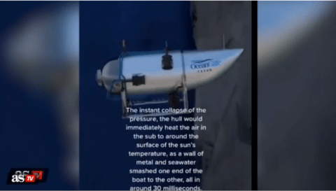 Tàu lặn Titan nổ nhanh đến mức hành khách không kịp nhận biết
