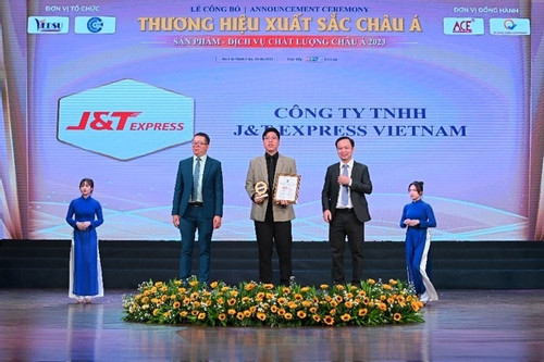 J&T Express Việt Nam lần thứ 2 đạt ‘Thương hiệu xuất sắc châu Á’