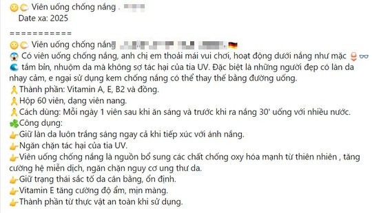 Viên uống chống nắng có tác dụng thần kỳ như quảng cáo? - Ảnh 1.