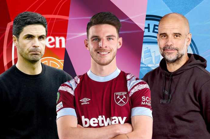 Man City rút khỏi thương vụ Declan Rice sau giá kỷ lục của Arsenal