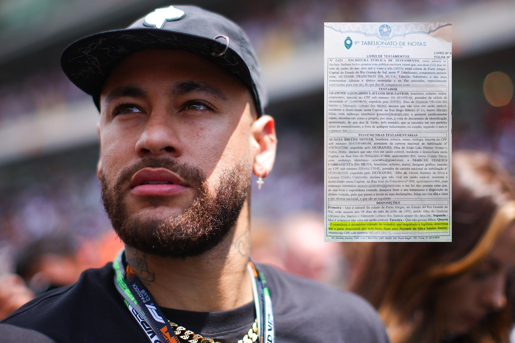 Doanh nhân Brazil viết di chúc tặng tài sản cho Neymar