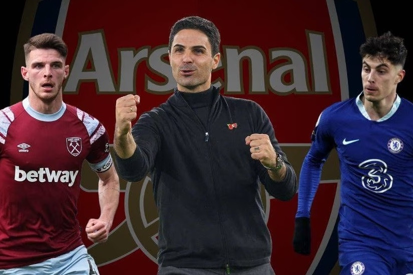 Arsenal ‘nổ’ liên tiếp 2 bom tấn Kai Havertz và Declan Rice