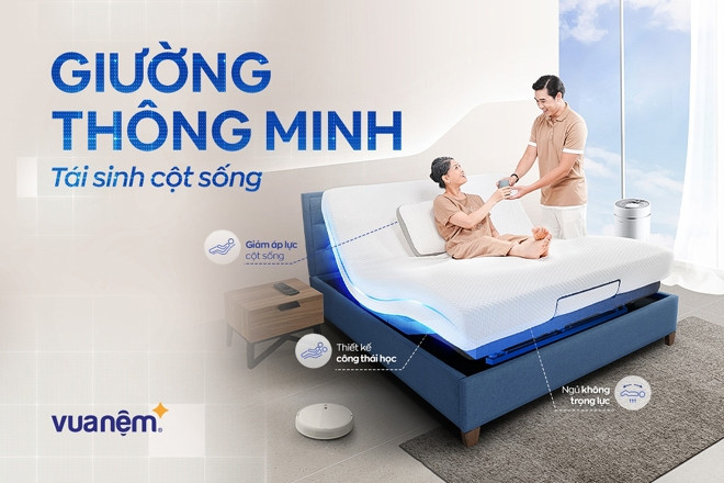 Giường thông minh Sleeptek 2.0: ‘Cứu tinh’ cho những cột sống ‘bất ổn’