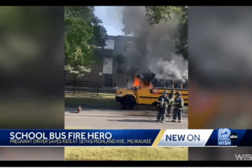 Tài xế mang bầu cứu 37 học sinh trước khi xe buýt cháy thành than