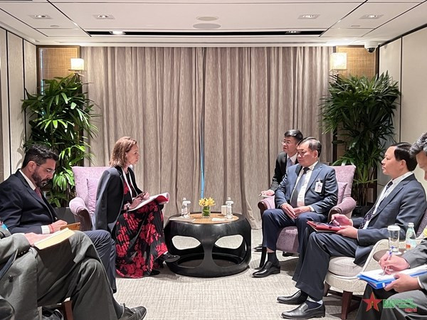 Vietnamese delegation active at 20th Shangri-La Dialogue hinh anh 2