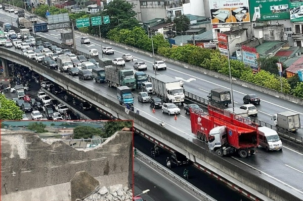 Bản tin trưa 6/6: Xe đầu kéo mất lái, tông vào lan can đường Vành đai 3 trên cao