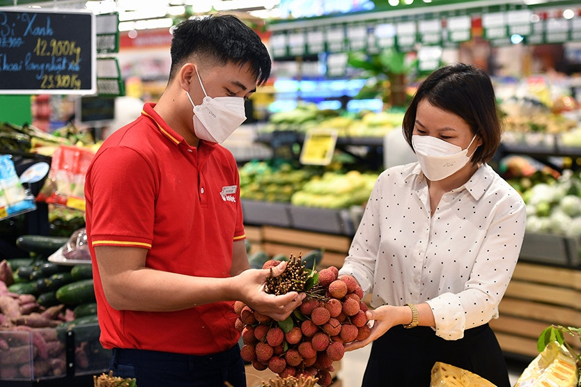 Ông lớn ưu tiên bày vải thiều vị trí đẹp, bán tại 3.500 siêu thị, cửa hàng