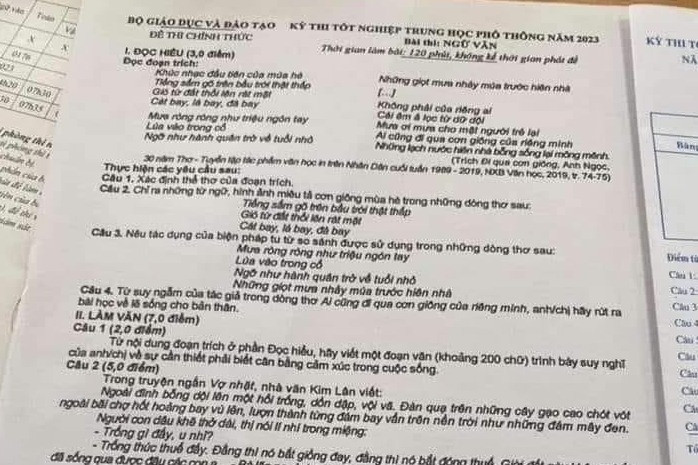 Công an Cao Bằng thông tin về vụ đề thi Ngữ văn THPT bị phát tán trên mạng