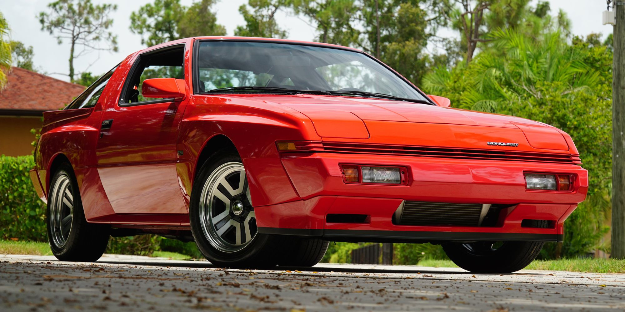 Mitsubishi Starion Front Quarter Rio Red