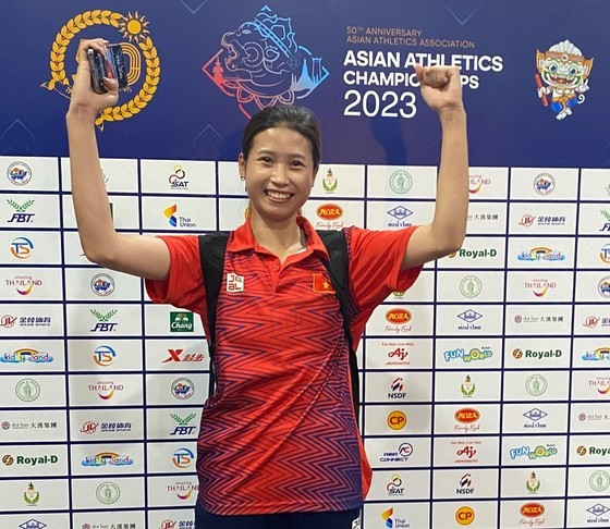 2023 Asian Championships: Vietnam wins bronze medal in women’s triple jump event ảnh 1