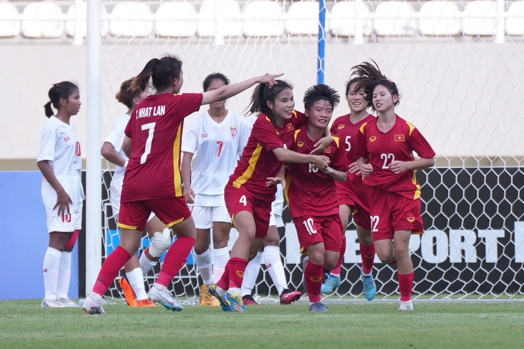 Hạ Myanmar, U19 nữ Việt Nam vào chung kết giải Đông Nam Á