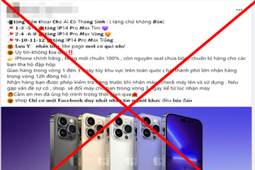 Vạch trần thủ đoạn lừa trúng thưởng điện thoại iPhone trên không gian mạng