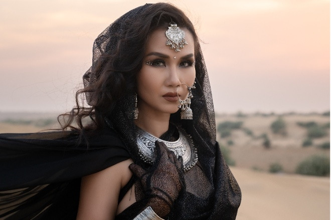 Võ Hạ Trâm quay 'Chiếc lá vô tình' ở ngôi làng bỏ hoang tại Ấn Độ